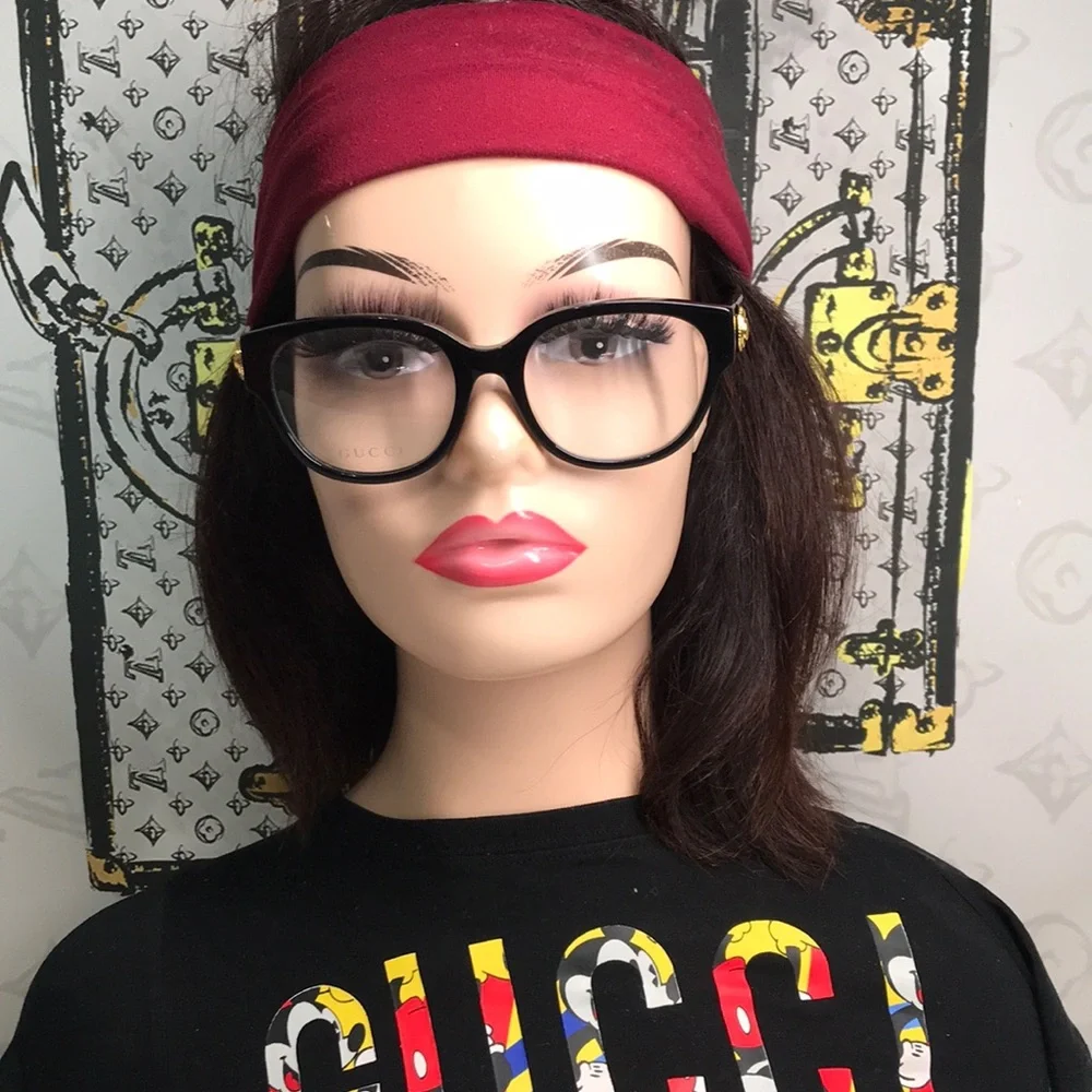 New Authentic Gucci Black Oversized Glasses GG1411O 004